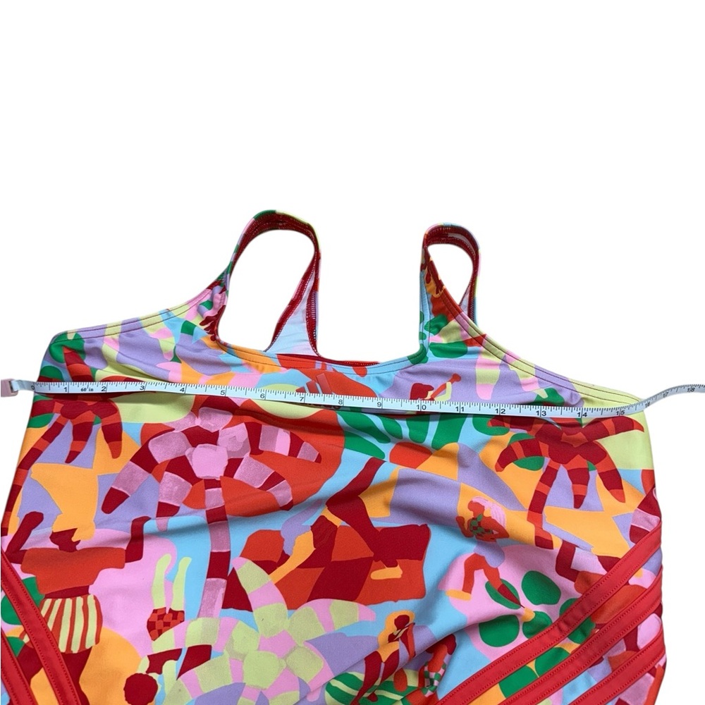 ADIDAS FARM RIO WOMENS SIZE 14 Vibrant One-Piece Swimsuit - Picture 8 of 11